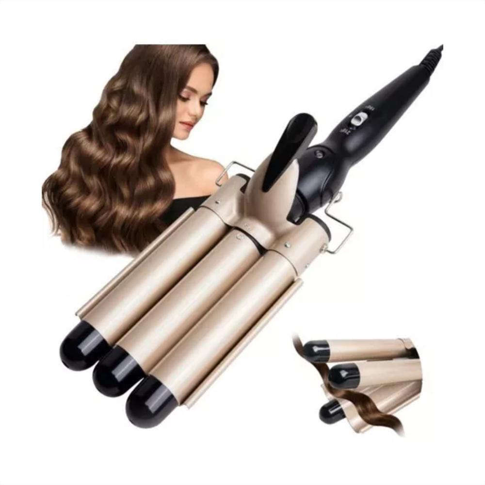 Buclera Ondas Profundas Rizador Pelo 3 Barriles