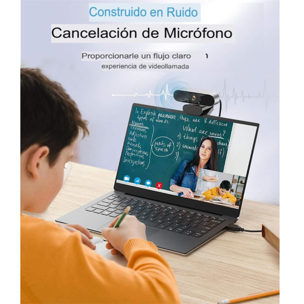 Cámara Webcam Audio Y Video Hd 1080P Web Reducción De Ruido img #2