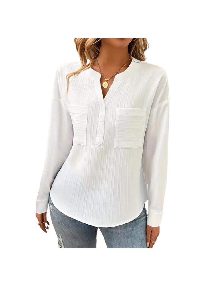 Blusa Casual Camisa Manga Laerga img #2
