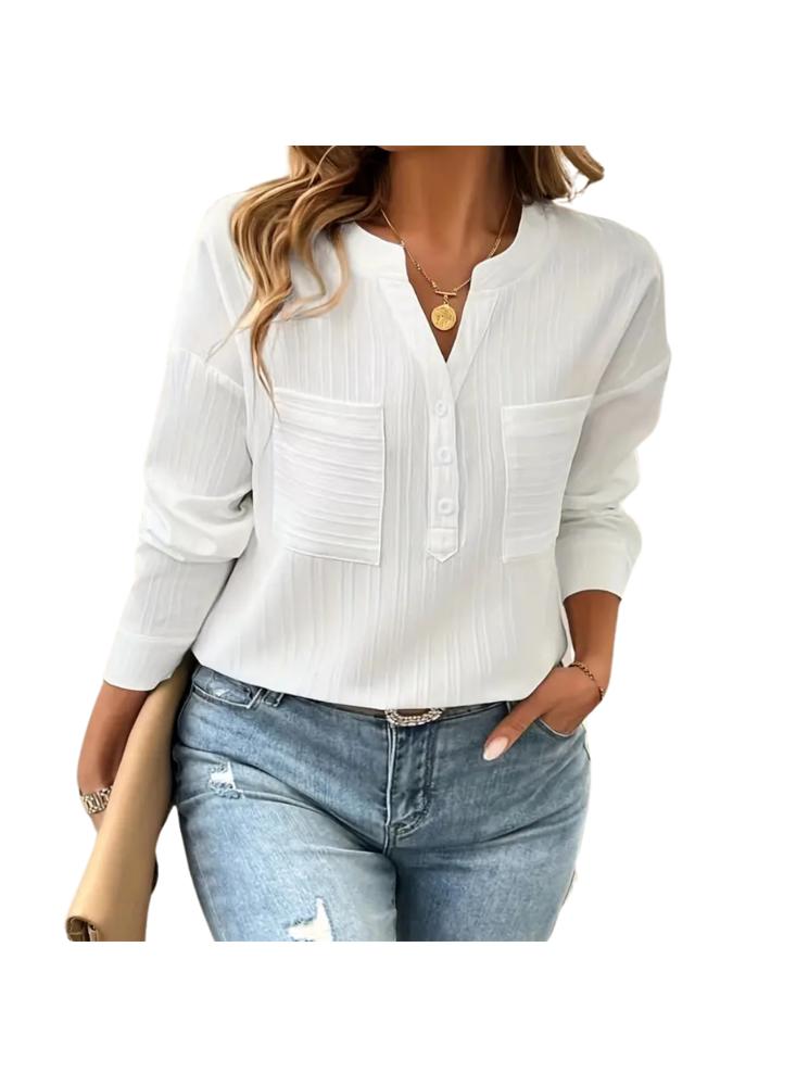 Blusa Casual Camisa Manga Laerga img #4