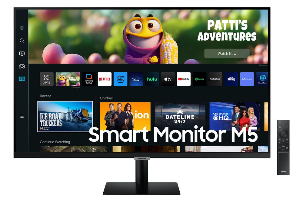 Monitor SAMSUNG Smart 32 pulgadas VA LS32DM500ENXGO Control remoto NEGRO