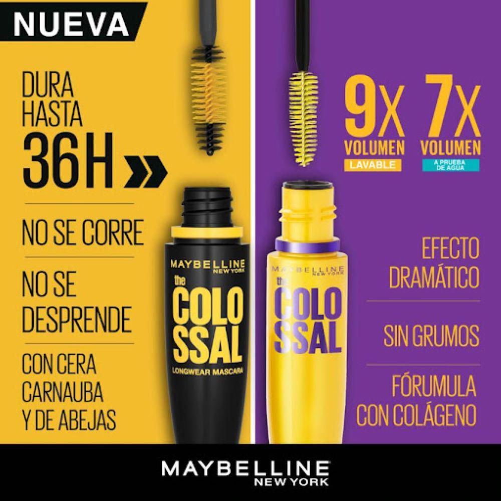 PESTA?INA MAYBELLINE A PRUEBA AGUA 36H (8  ml) img #5