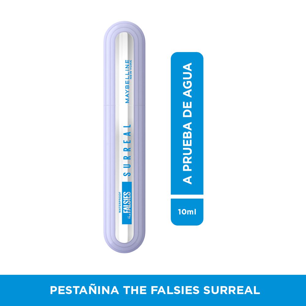 Pestañina MAYBELLINE Surreal negra a prueba de agua (10 ml)