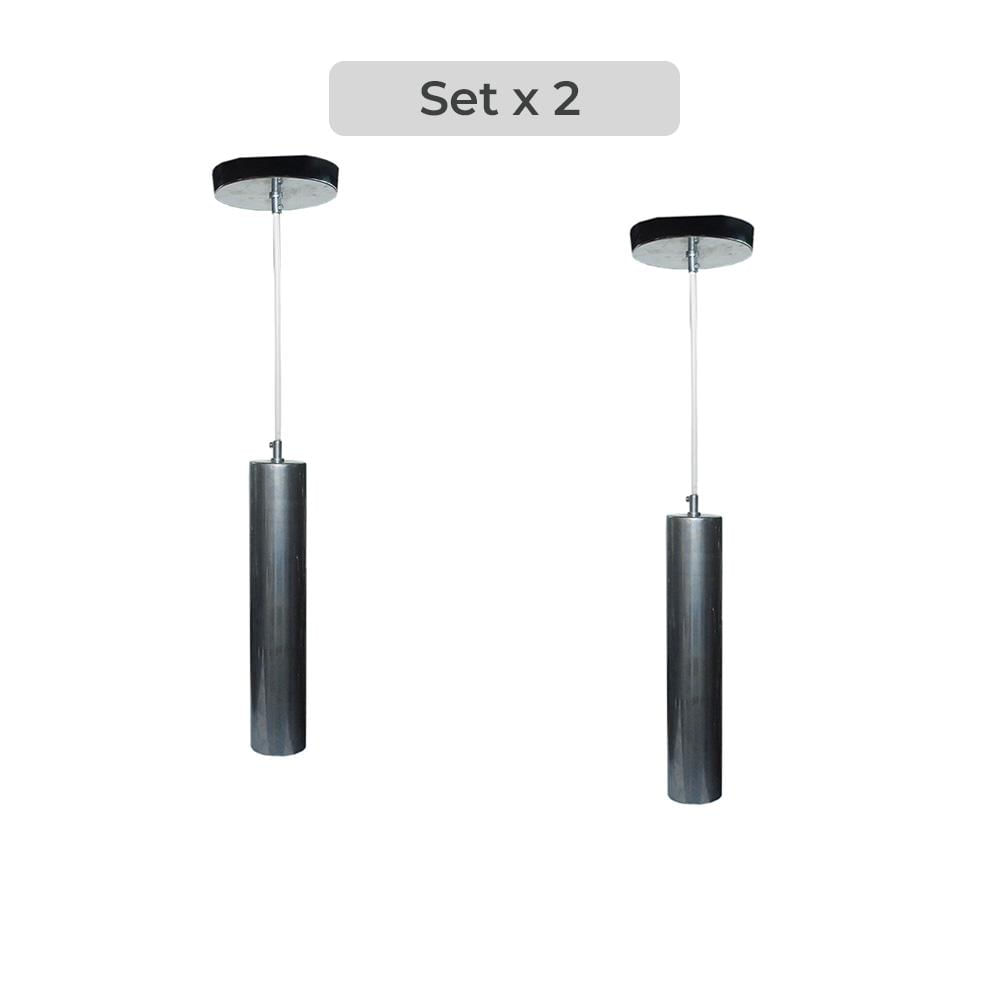 Set X2 Lámpara De Techo Cilindro Diseño Decorativo Moderno