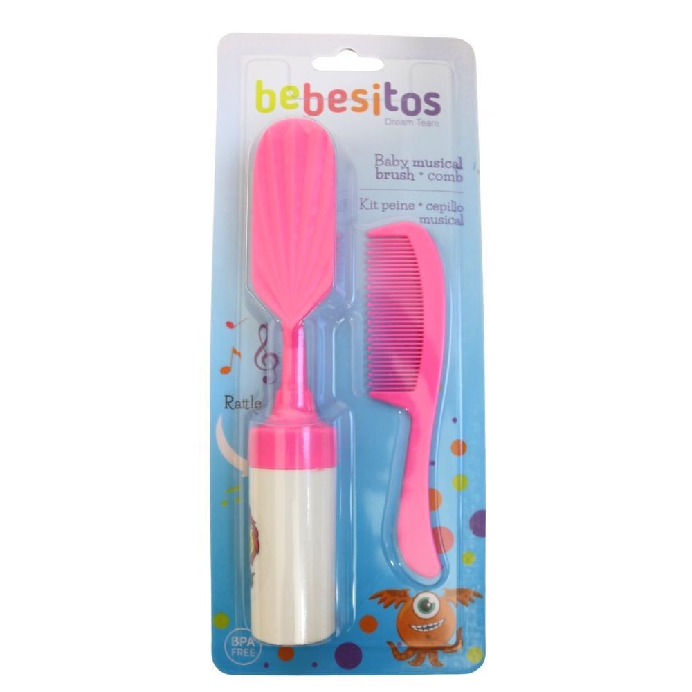 Cepillo Musical Y Peine Para Bebé Con Sonajero Bebesitos