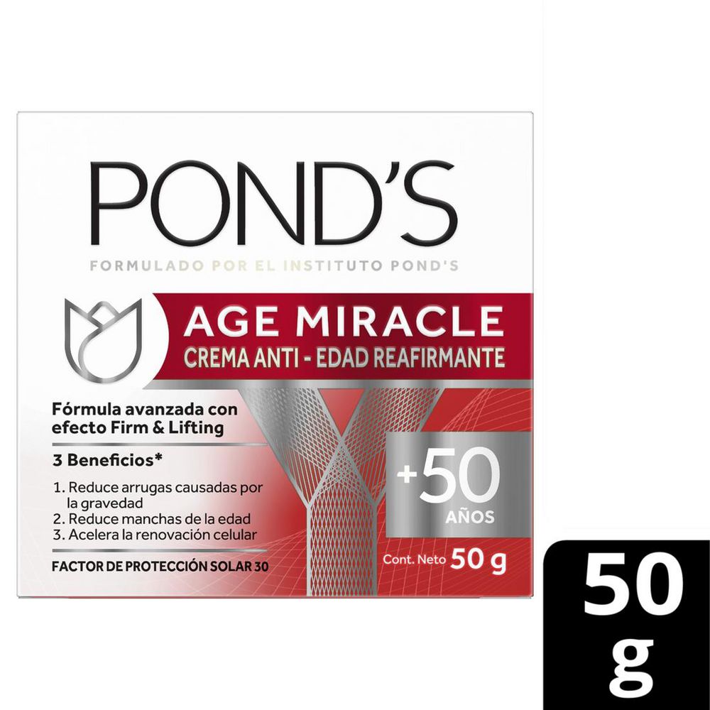 Crema Facial PONDS Age Miracle Antiedad Día (50 gr)