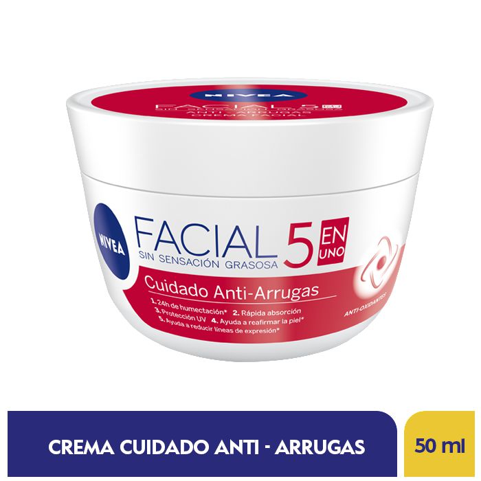 Crema facial NIVEA hidratante antiarrugas (50 ml)