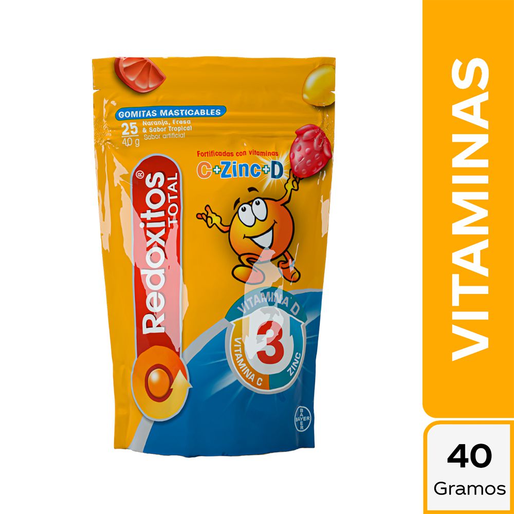 Vitamina C REDOXITOS Mas Zinc Mas D (25 und)