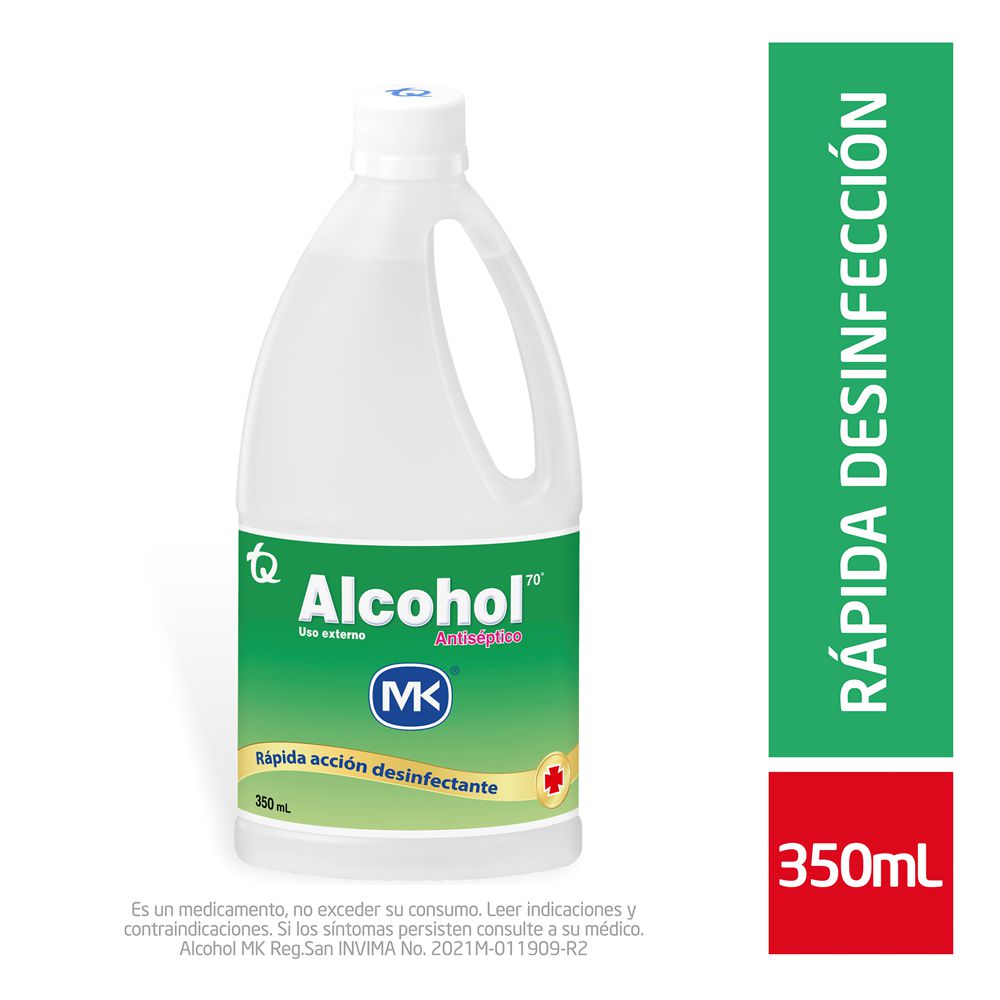 Antiséptico ALCOHOL MK rápida acción desinfectante (350  ml)