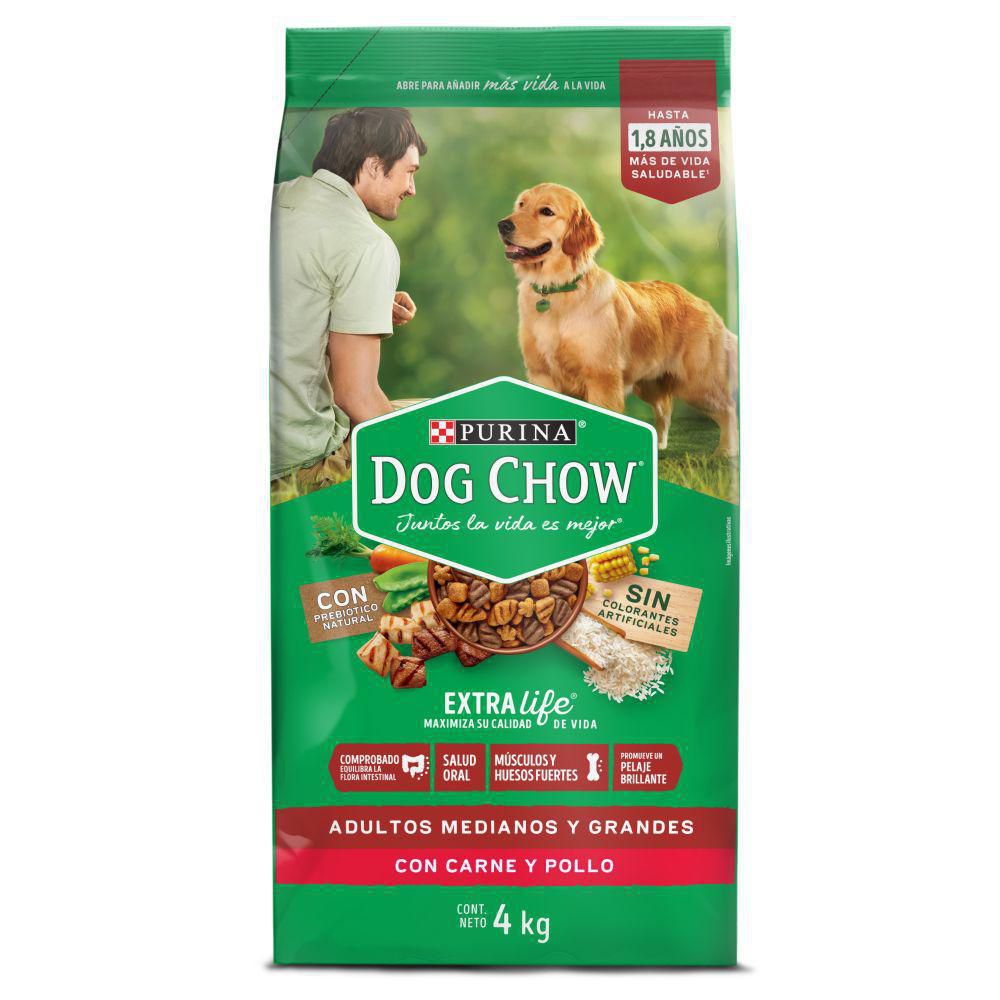 Alimento Perros Razas Medianas Y Grandes PURINA DOG CHOW 4000  gr