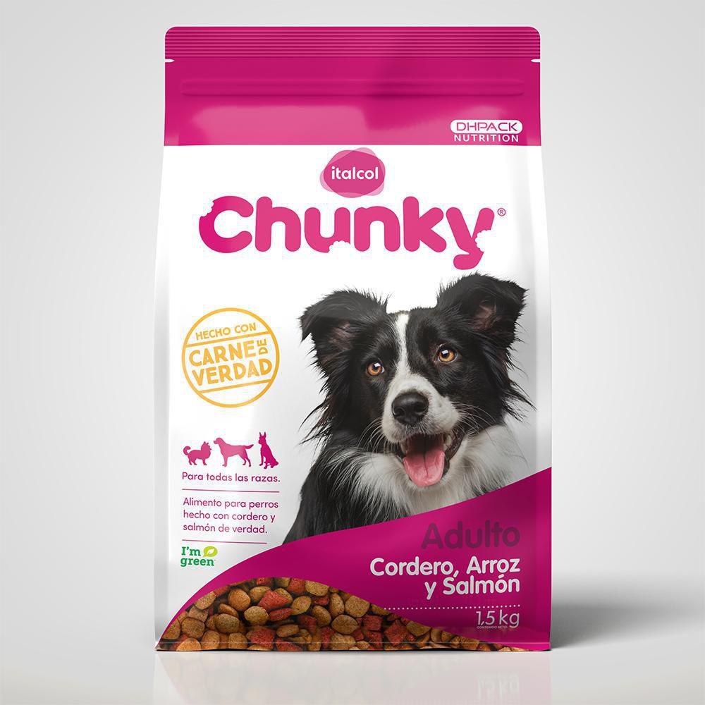 Alimento perro cordero y salm CHUNKY 1500  gr