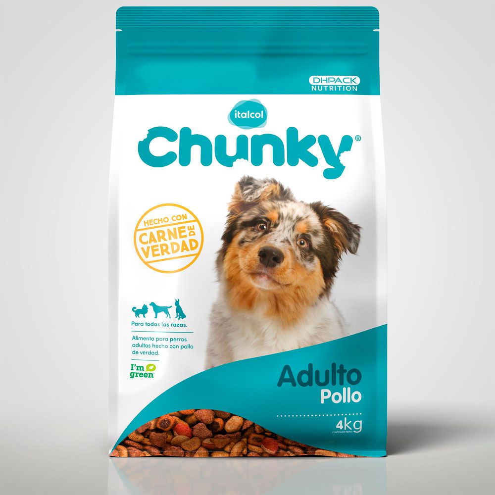 Alimento Para Perros Sabor A Pollo CHUNKY 4000  gr