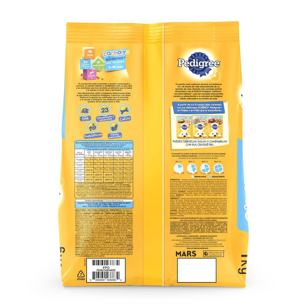 Alimento Puppy Seco PEDIGREE 1000  gr img #2