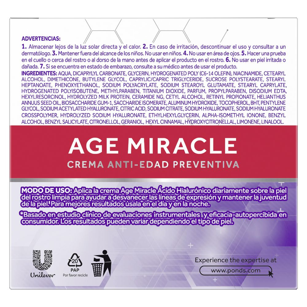 Crema Facial PONDS Age Miracle Antiedad  (50  gr) img #2