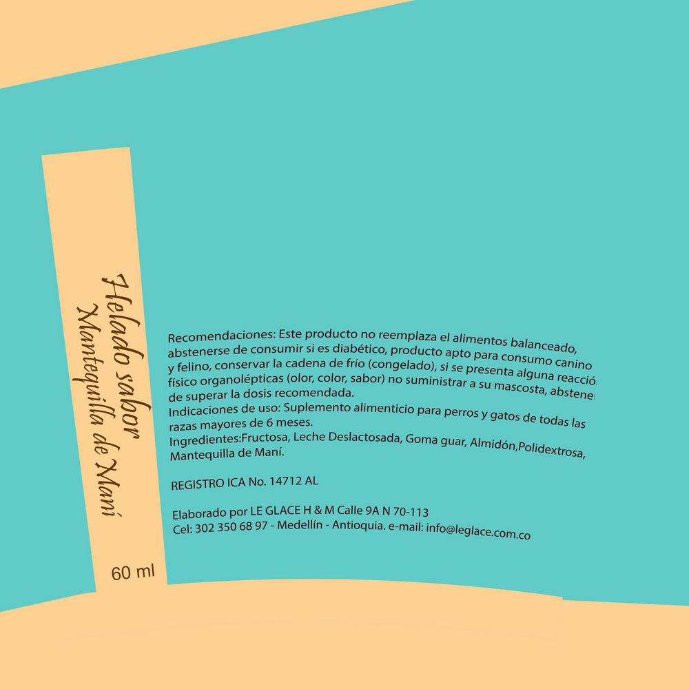 Helado Mani LE GLACE 60  ml img #3