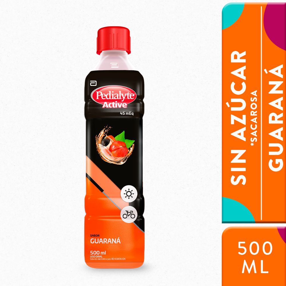 solucion PEDIALYTE ACTIVE GUARANA (500  ml)