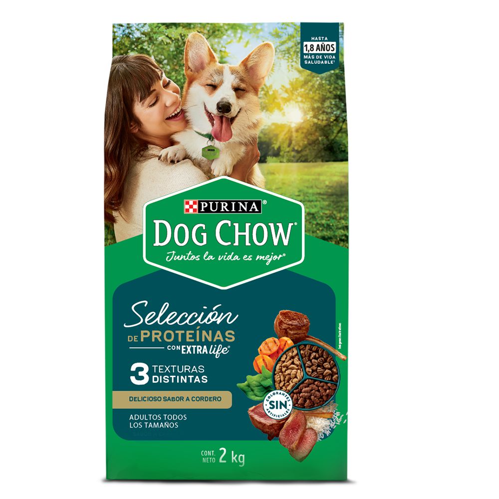 Seleccion De Proteinas Cordero PURINA DOG CHOW 2000  gr