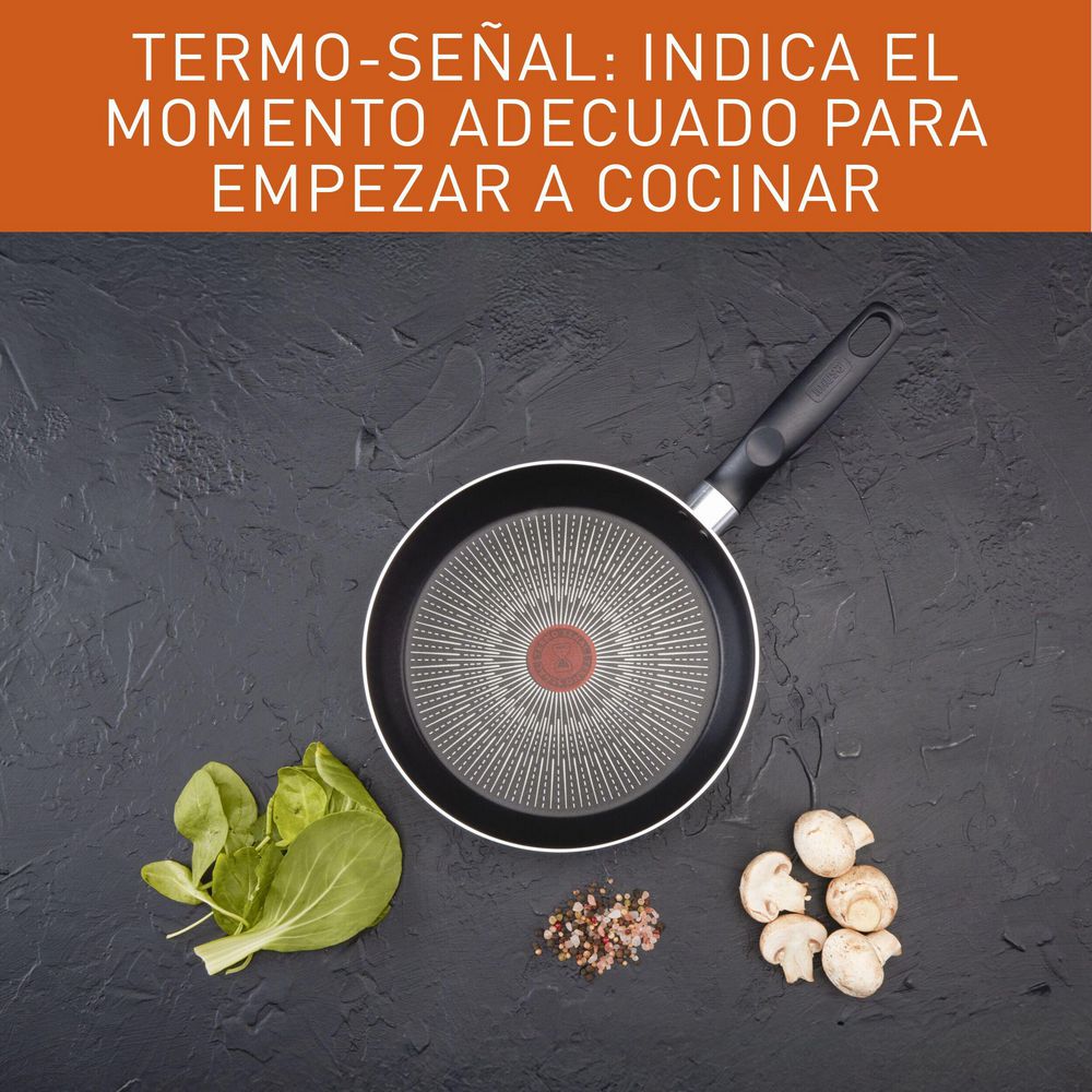 Sarten  IMUSA Aluminio 20 cm Antiadherente Tapa de Vidrio 2 Piezas  Gris img #3