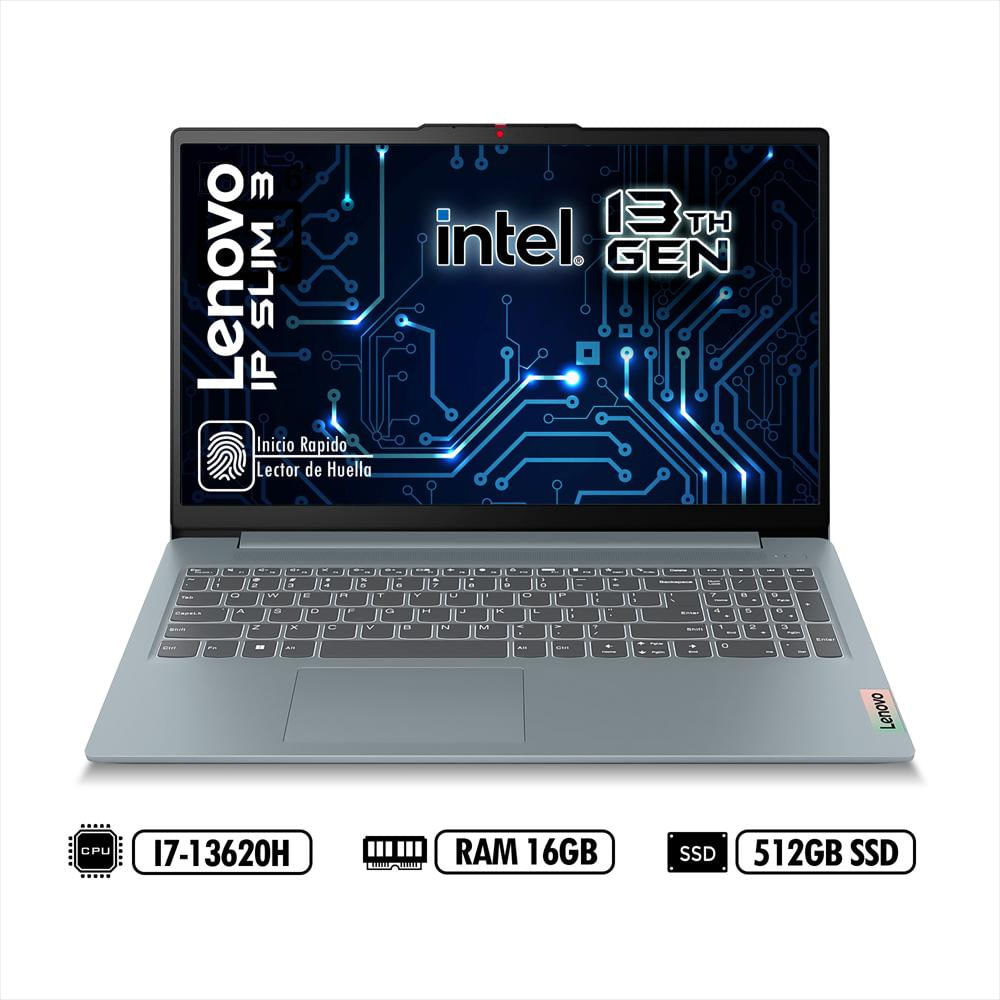 Portátil Lenovo Ip Slim 3 15Irh8 Intel I7 13620H Ram 16Gb Lpddr5 512Gb Ssd Gray