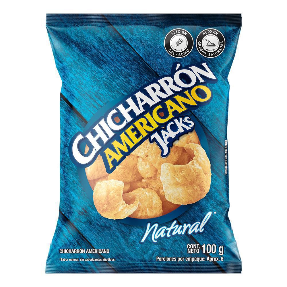 Chicharrón Americano Jacks FRITO LAY Natural (100 gr)