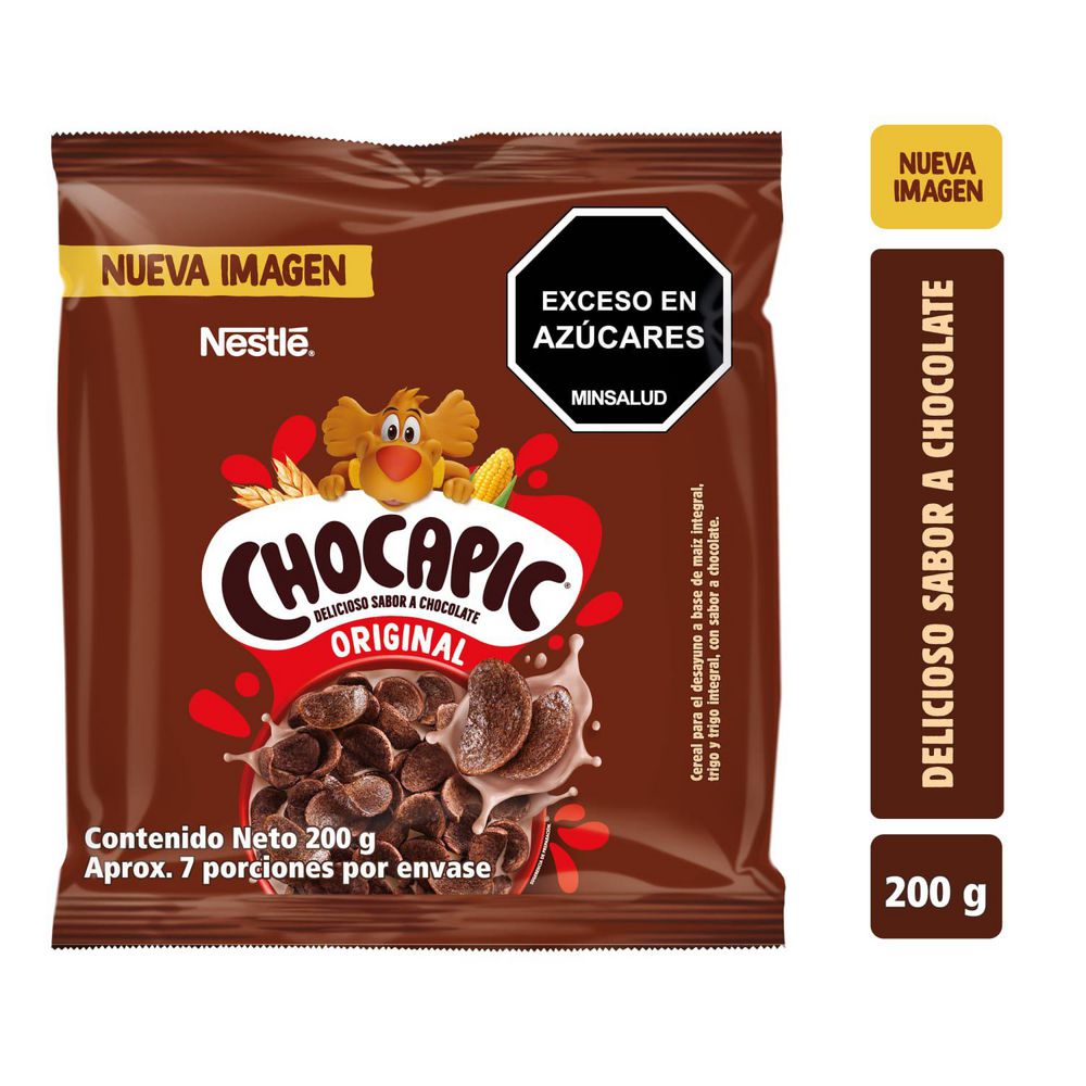 Cereal CHOCAPIC sabor chocolate bolsa (200 gr)