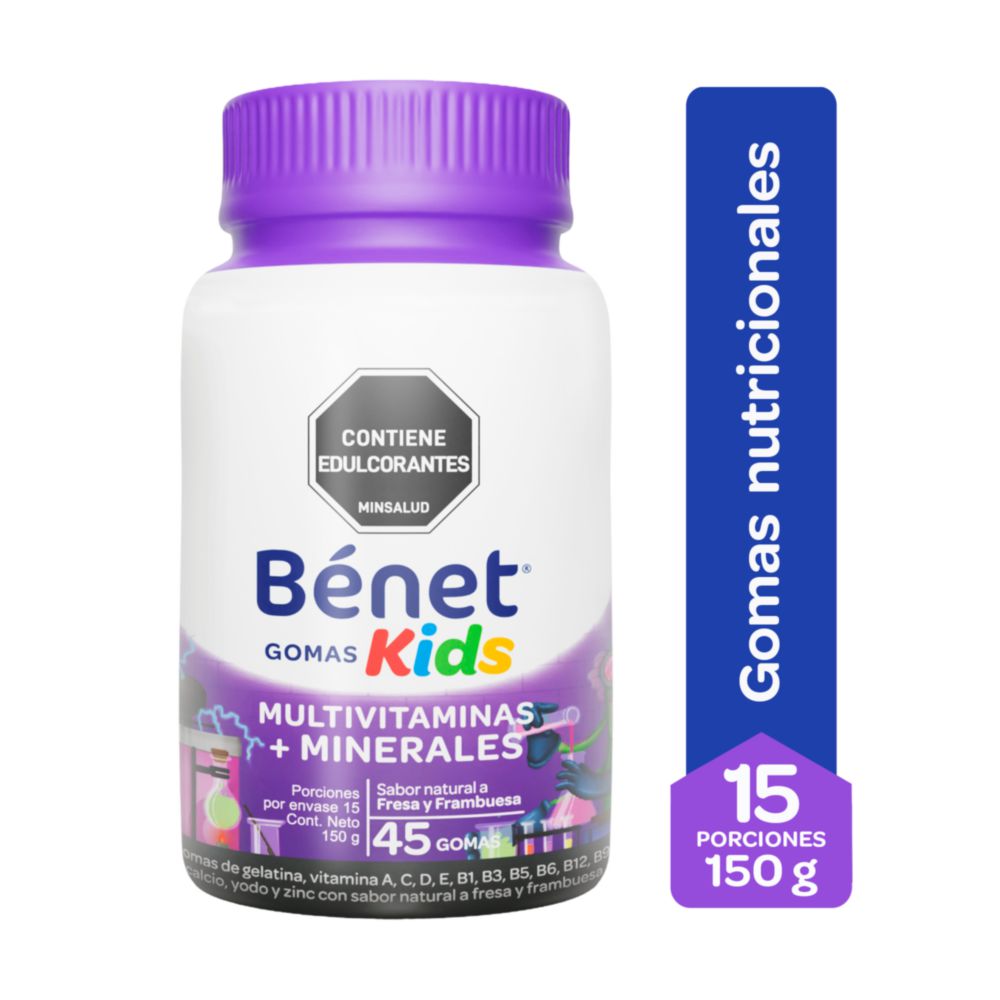 Gomas BENET multivitaminas y minerales niños (150 gr)