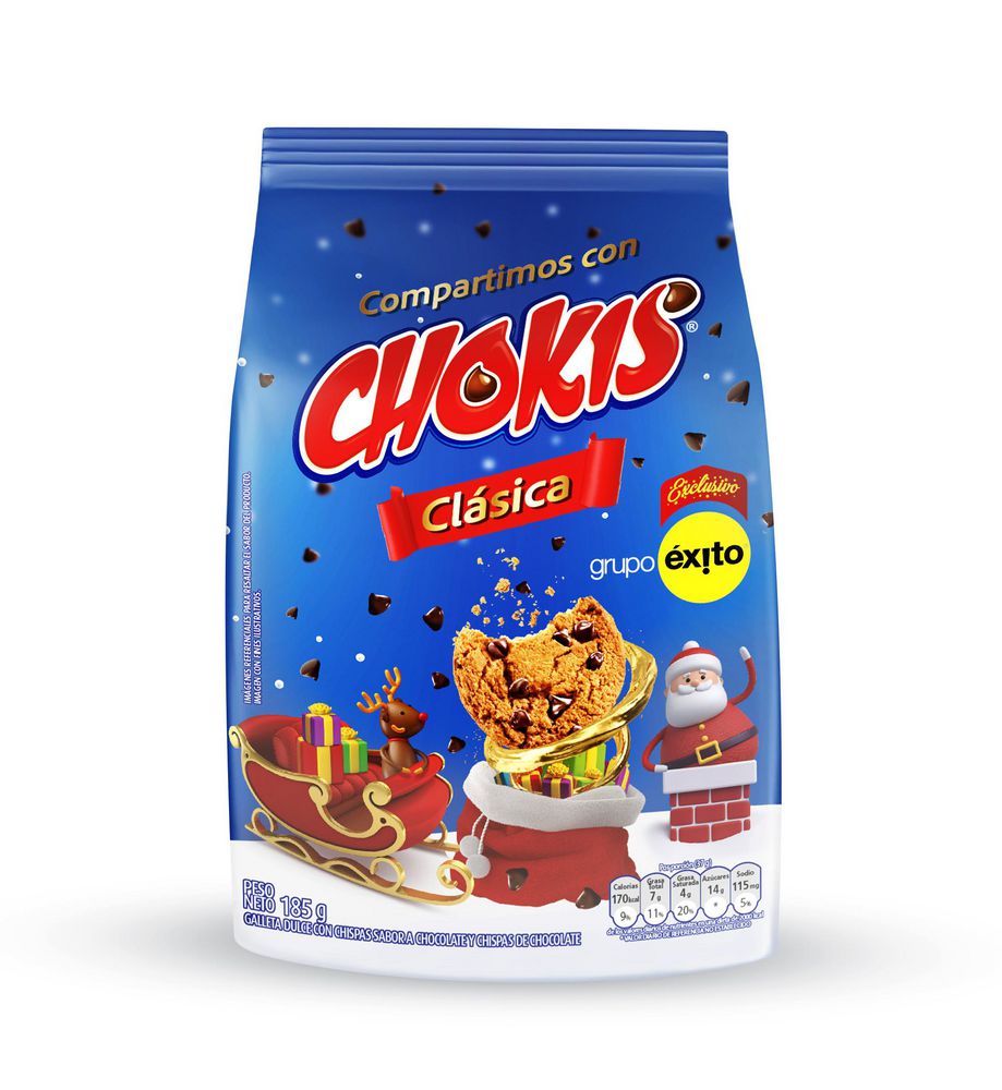 Galletas navidad CHOKIS bolitas de chocolate (185 gr)