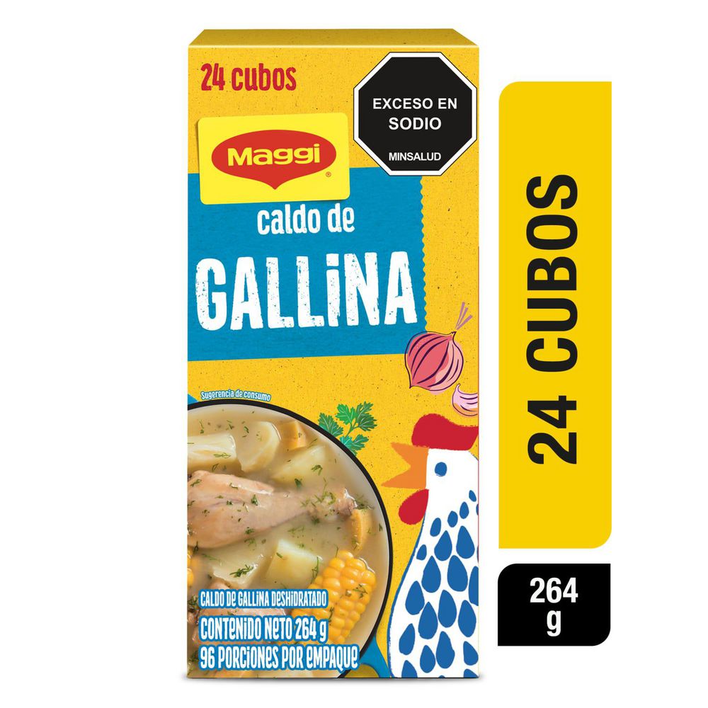 Caldo de gallina MAGGI x24 cubos (264 gr)