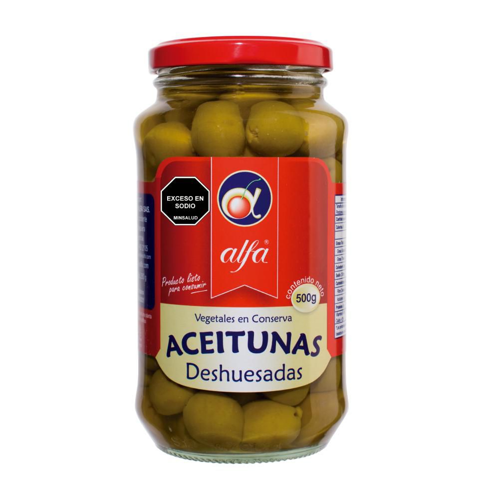 Aceitunas ALFA Deshuesadas en conserva (250 gr)
