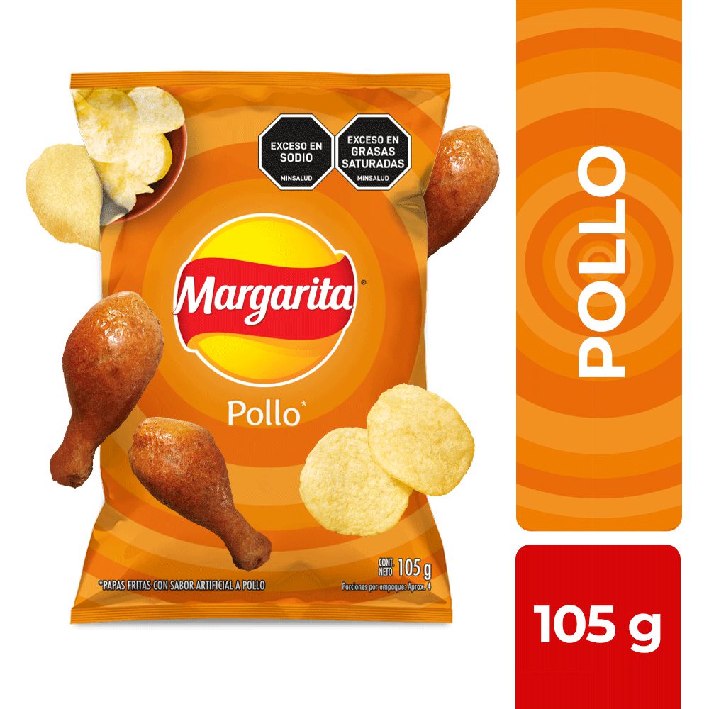 Papas MARGARITA Pollo (105 gr)