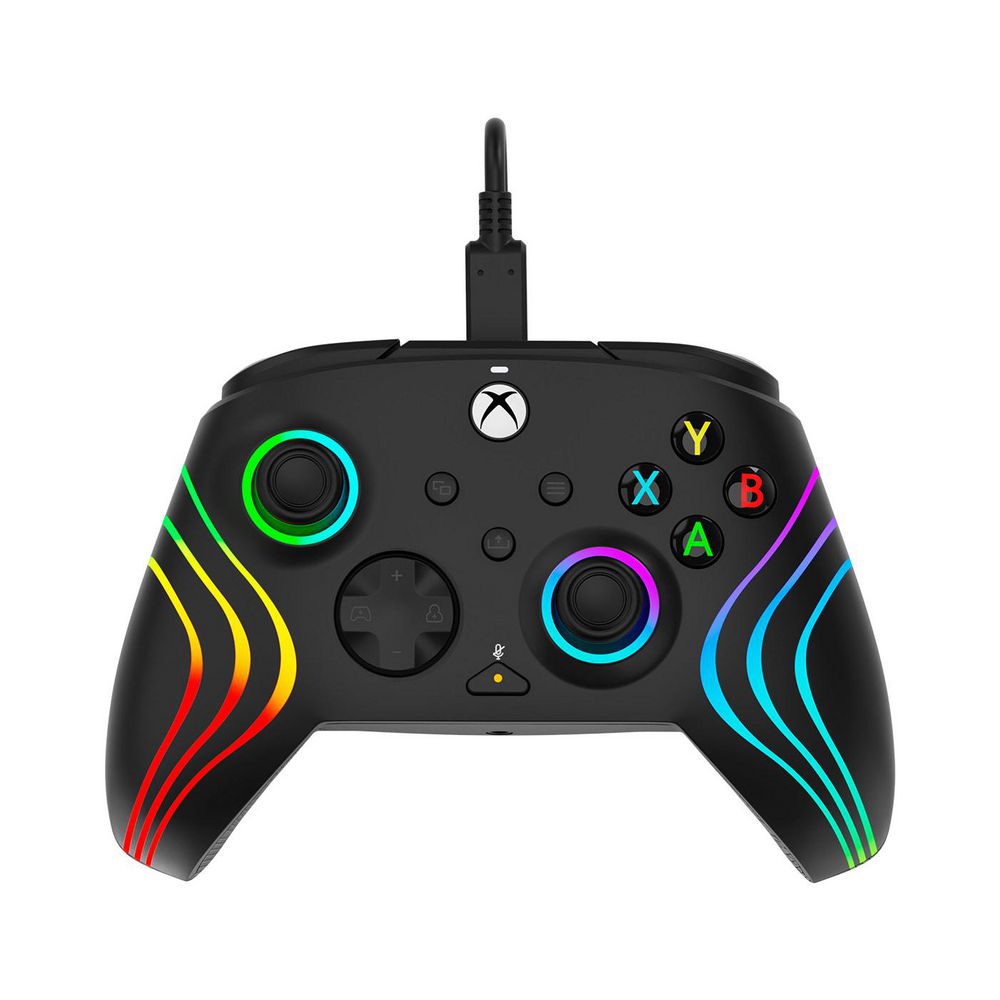 Control Xbox Series X Control Alámbrico Control Alámbrico Afterglow Wave Negro