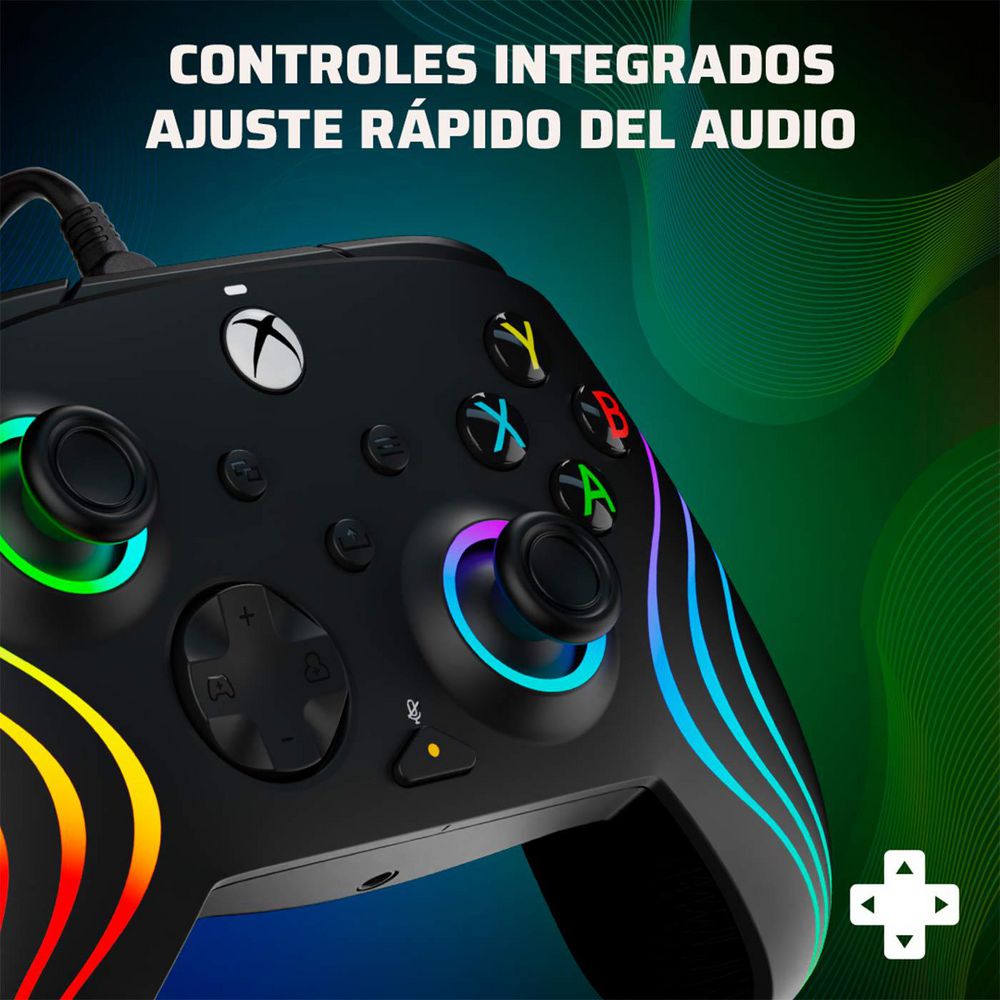 Control Xbox Series X Control Alámbrico  Control Alámbrico Afterglow Wave Negro img #4