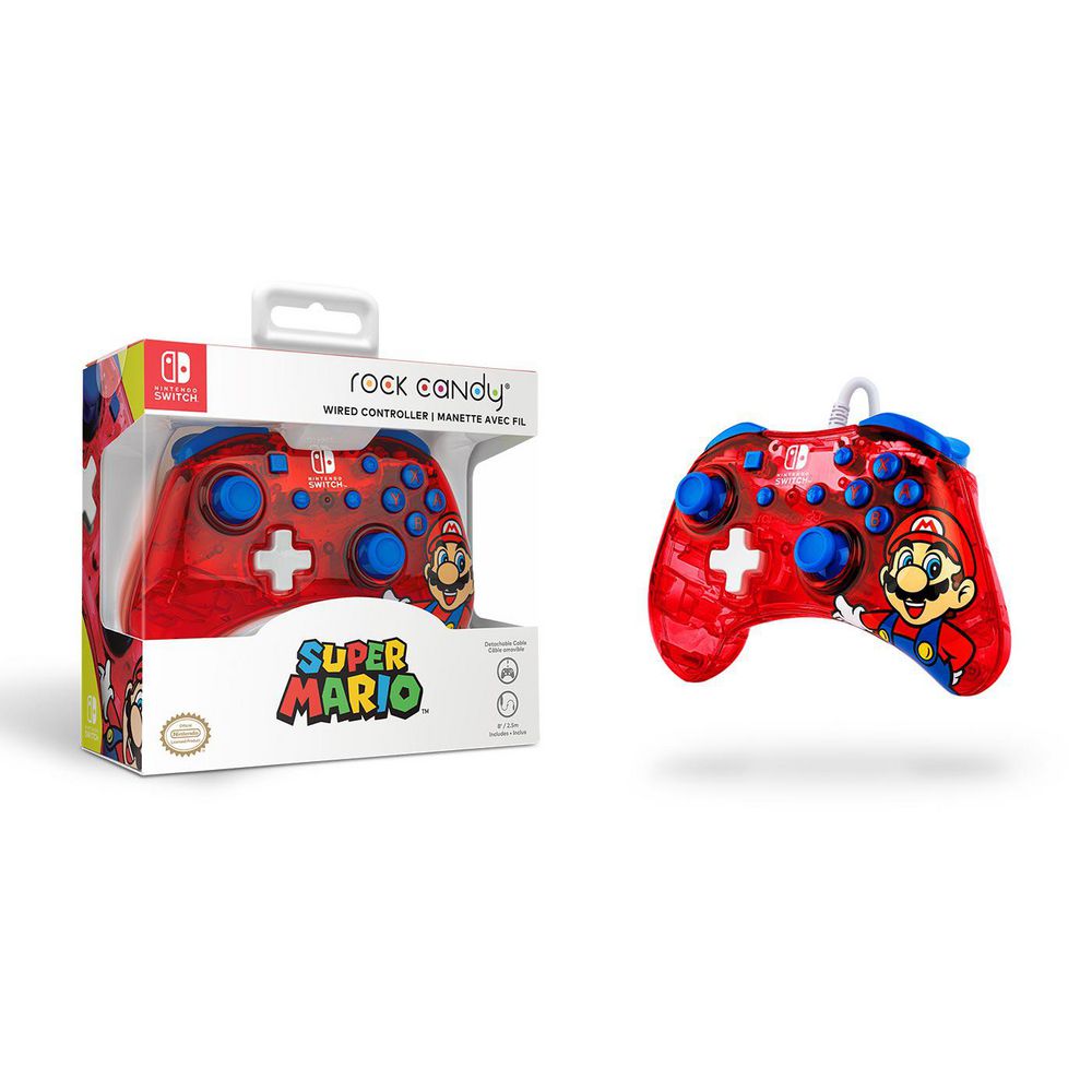 Control Nintendo Switch Control Alámbrico  Control Alámbrico Rock Mario Bros Rojo img #8