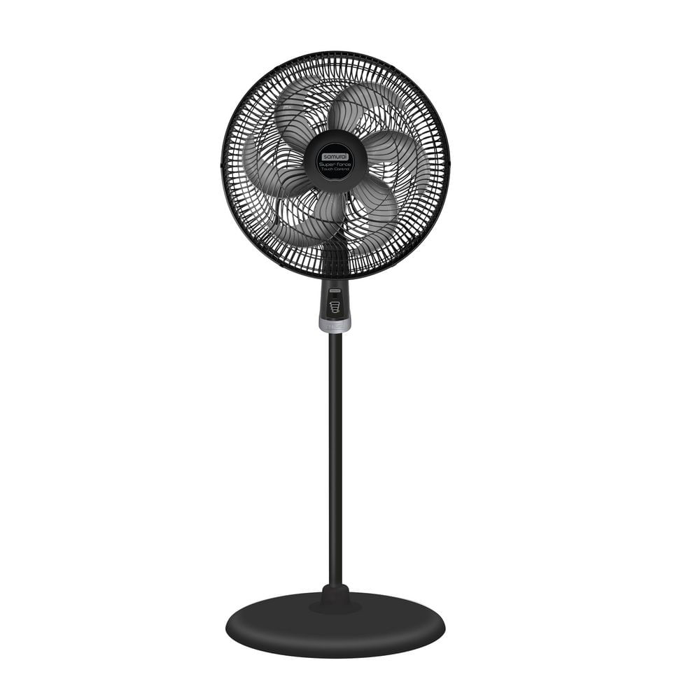 Ventilador De Piso SAMURAI Super Force Touch Pedestal VE7731I2 Negro