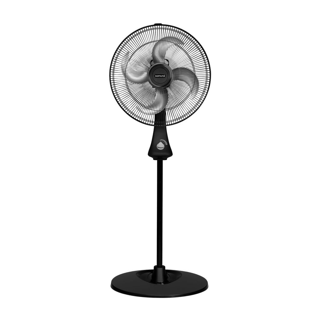 Ventilador De Piso SAMURAI Turbo Metallic Pedestal VE3600I0 Negro