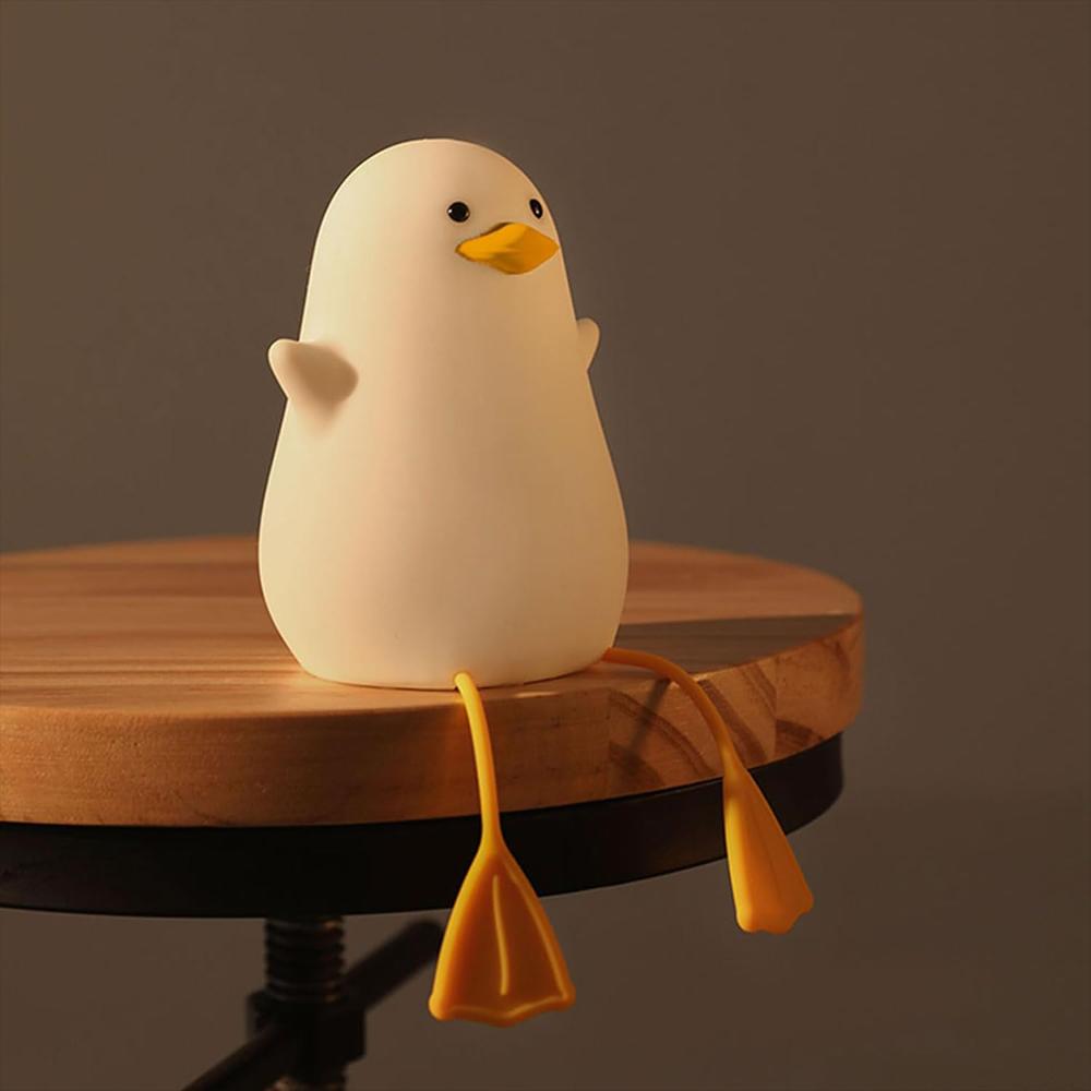 Lampara De Mesa De Noche Pato Silicona