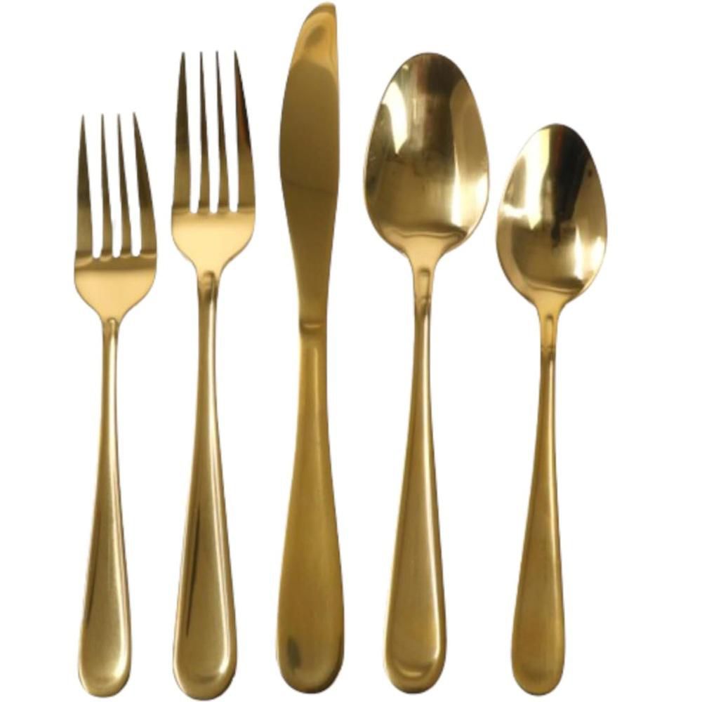 Cubiertos Stravidia 20 Pz Dorado GIBSON 137379.20