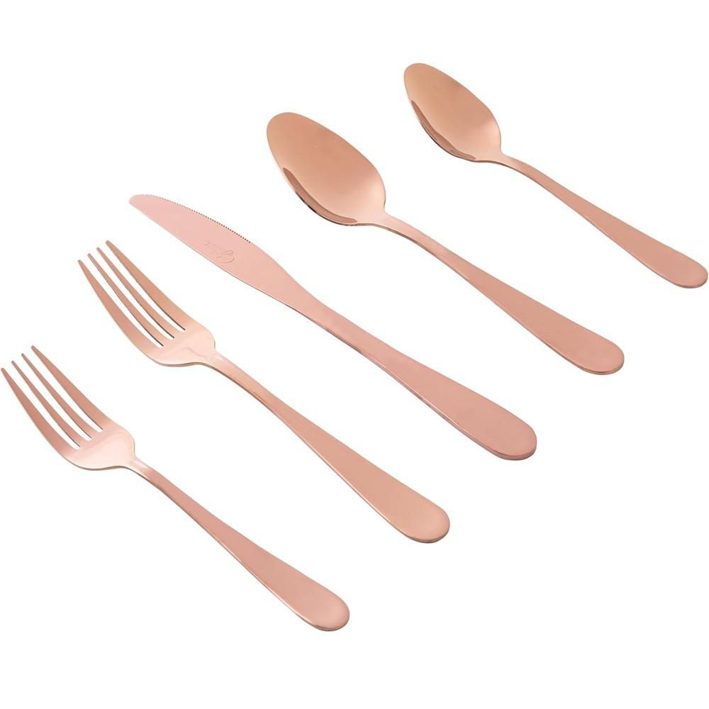 Cubiertos Stravidia 20 Pz Rose GIBSON 137380.20