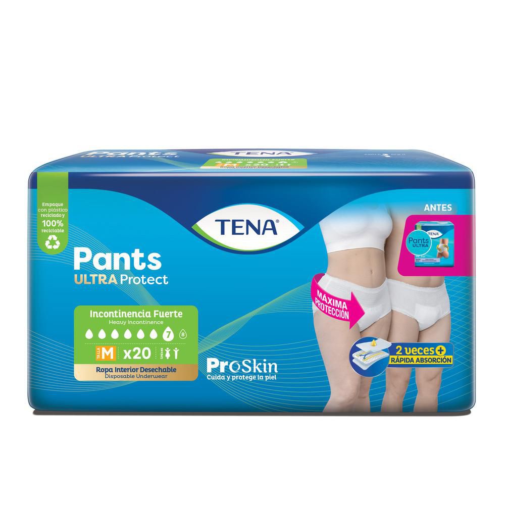Ropa interior absorbente TENA pants ultra talla M (20 und)