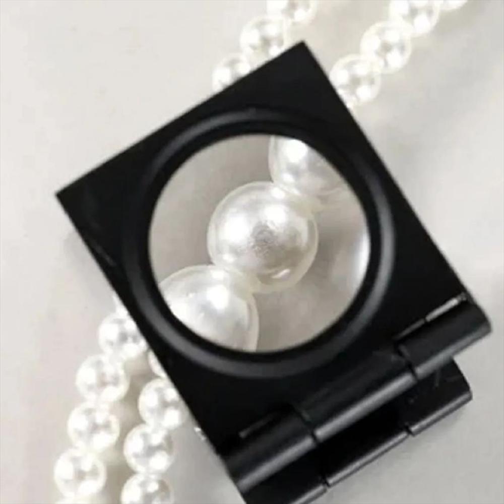 Lupa Cuenta Hilos Luz Led Plástica Pequeña 10X Aumento img #2