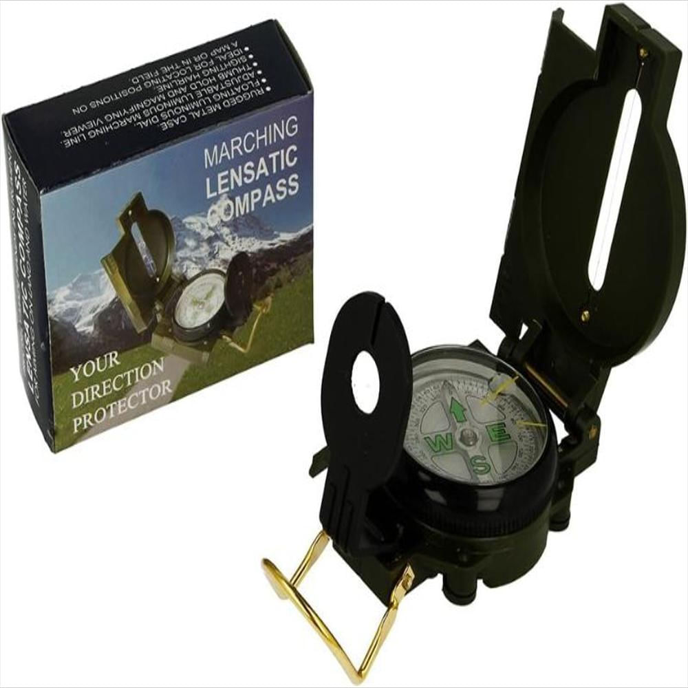 Brujula De Bolsillo Compass Portatil Metalica Camping Pesca img #1
