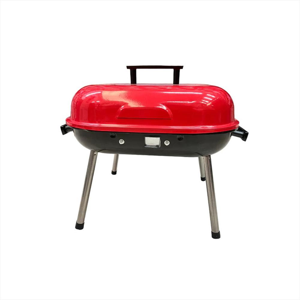 Asador De Carbón Bbq Rojo Hebbq9014r Home Elements