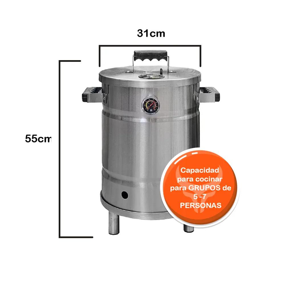 Barril Ahumador Mini En Acero Inoxidable img #2