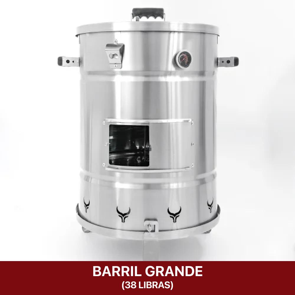 Barril Ahumador Búfalo Premium En Acero Inoxidable