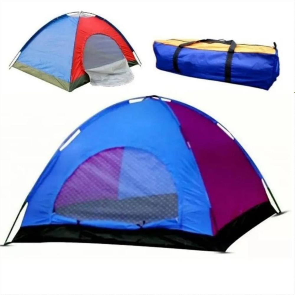 Carpa Campig 4 Personas Campar Aire Libre Tela Impermeable