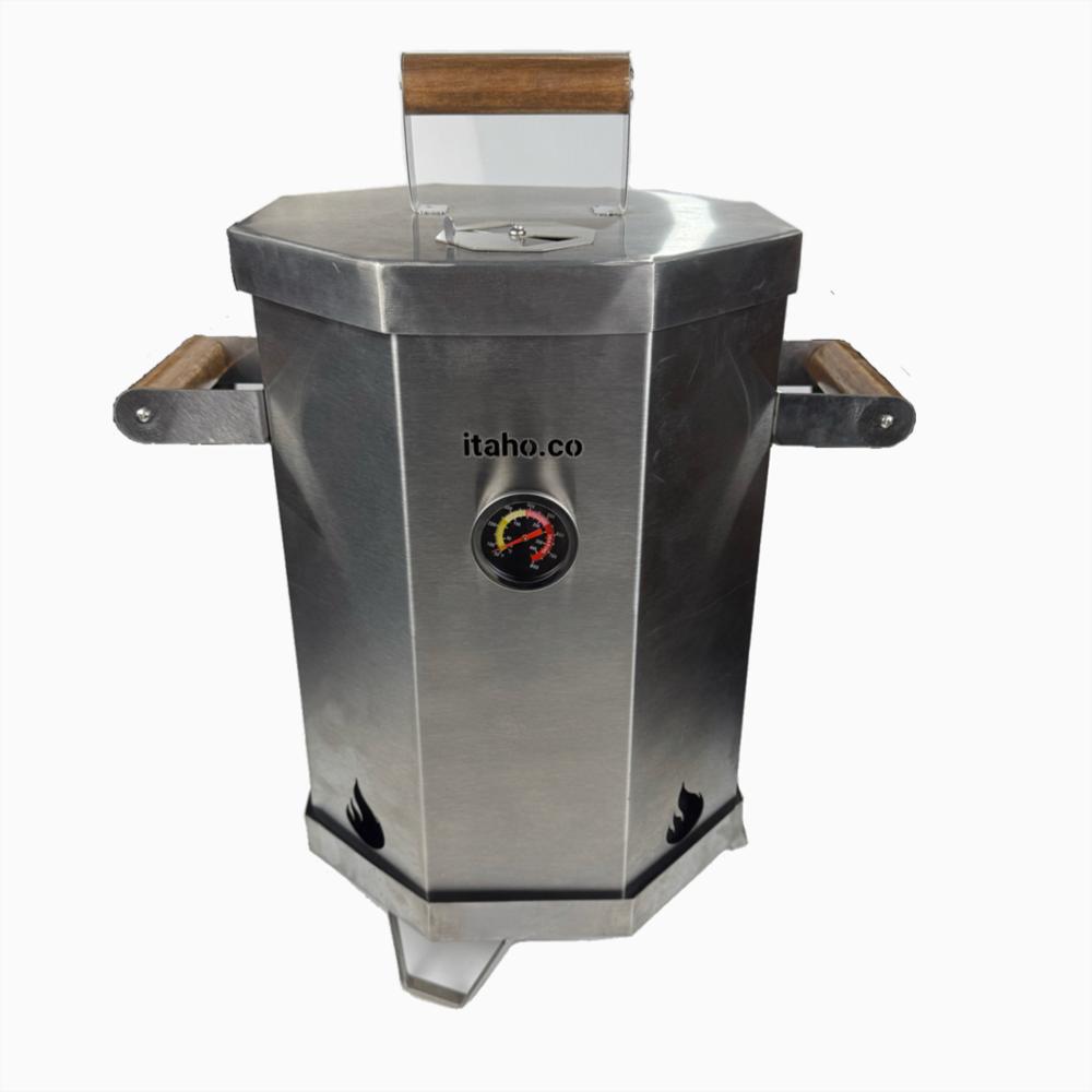 Asador De Barril Mini De 6 A 8 Libras Inox