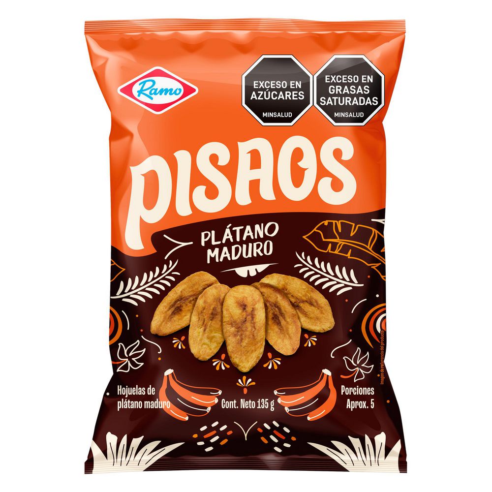 Pasabocas RAMO pisaos hojuelas de plátano maduro (135  gr) img #2
