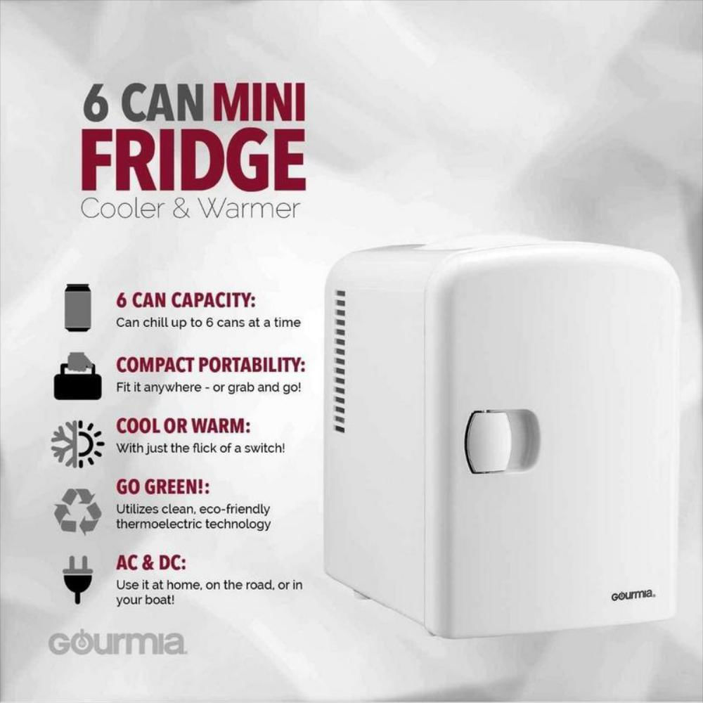 Mini Nevera Refrigerador Gourmia Y Calentador Portatil img #2