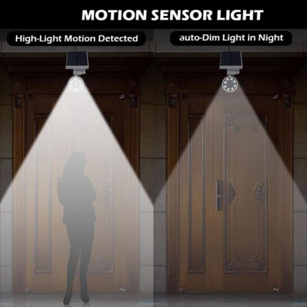 Luces Solares Con Sensor De Movimiento Y 1400 Lúmenes img #3