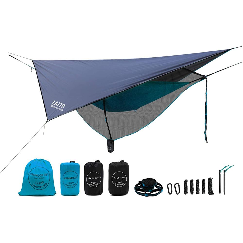 Hamaca Portátil De Camping Lazzo Azul